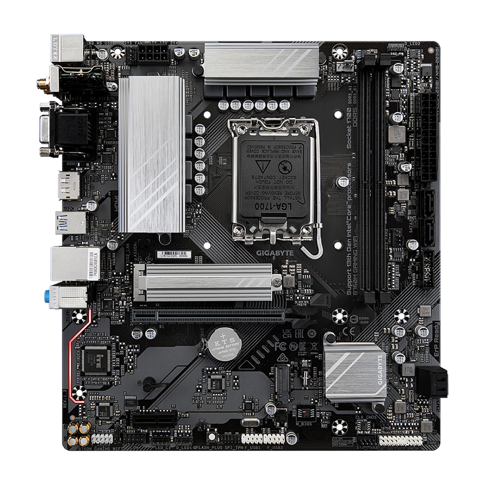 Mainboard Gigabyte B760M GAMING WIFI (rev. 1.2) | Intel B760, Socket 1700, Micro ATX, 2 khe DDR5