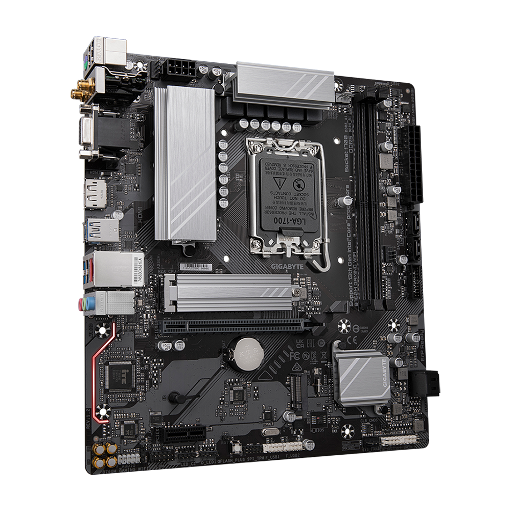 Mainboard Gigabyte B760M GAMING WIFI (rev. 1.2) | Intel B760, Socket 1700, Micro ATX, 2 khe DDR5