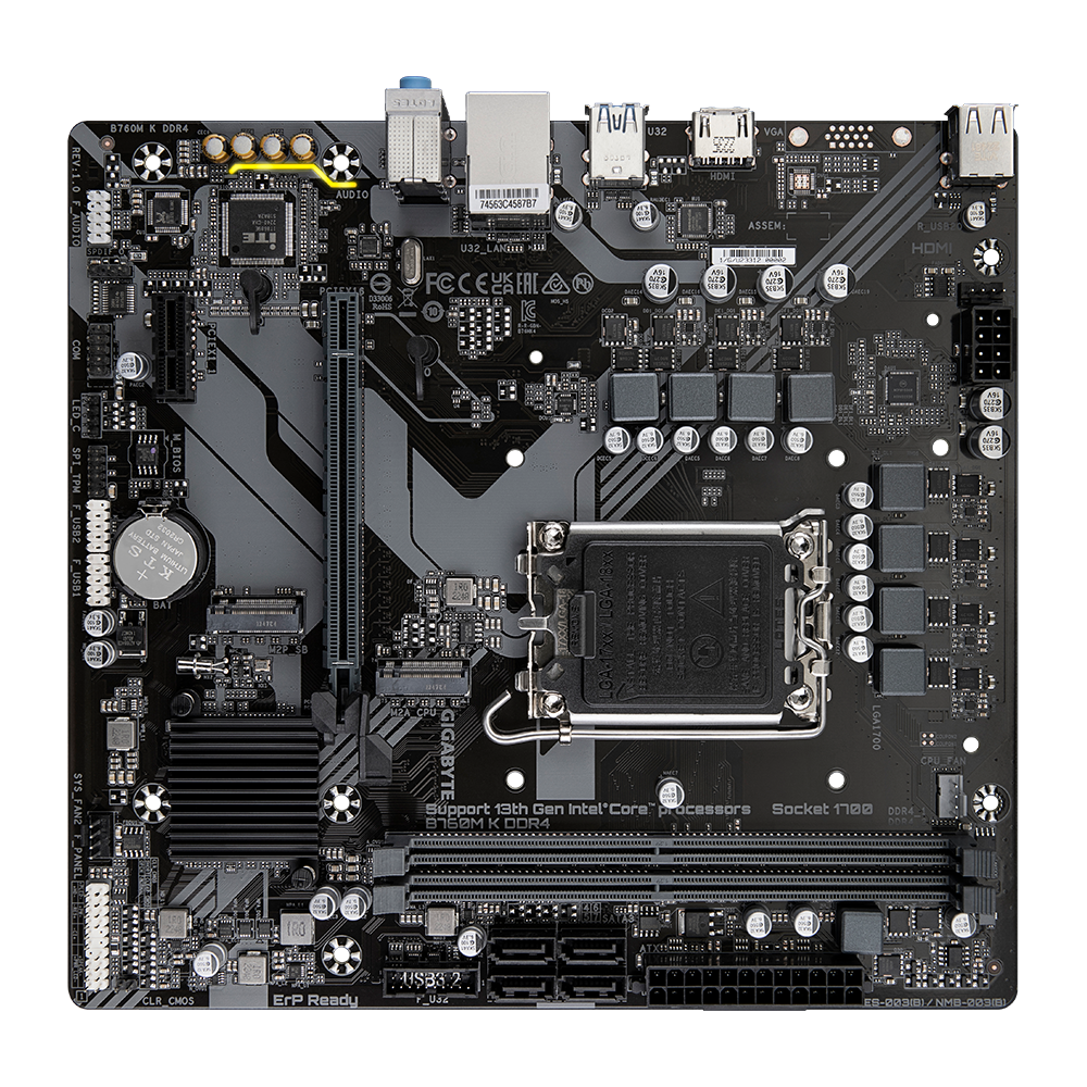 Mainboard Gigabyte B760M K DDR4 (rev. 1.0)