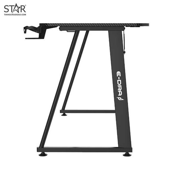  Bàn Gaming E-Dra EGT1460A | Chân đen, mặt bàn carbon 