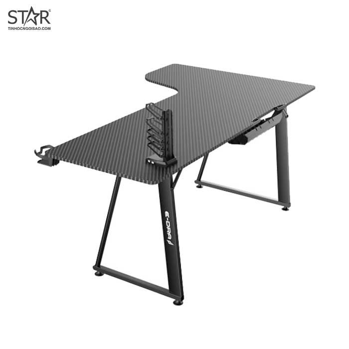 Bàn Gaming E-Dra EGT1610AL | Chân đen, mặt bàn carbon