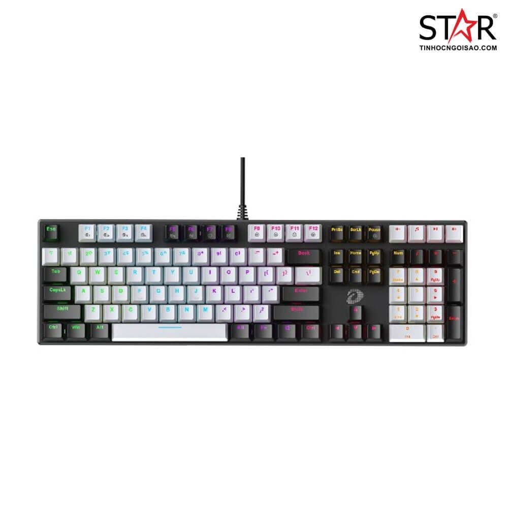 Bàn Cơ Quang Gaming Phím Dare-U EK810X Black Grey