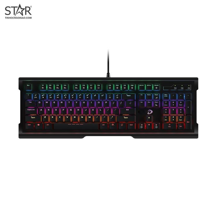 Bàn Phím Cơ Dare-U CK525 RGB Gaming Blue Switch (Đen)