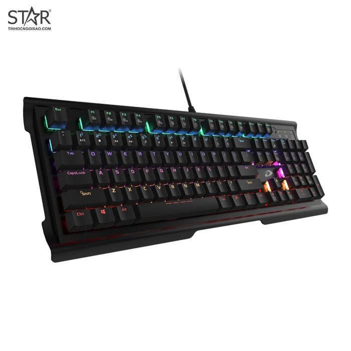 Bàn Phím Cơ Dare-U CK525 RGB Gaming Blue Switch (Đen)