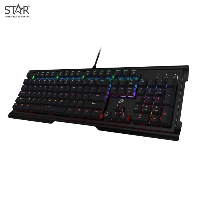 Bàn Phím Cơ Dare-U CK525 RGB Gaming Blue Switch (Đen)