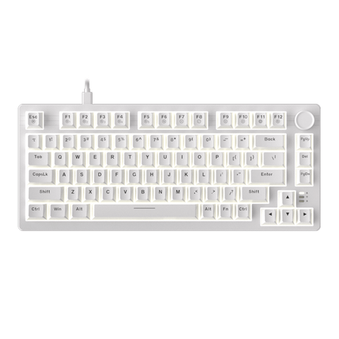 Bàn phím cơ Dare-U EK75 Full White | Dream (Linear) Switch