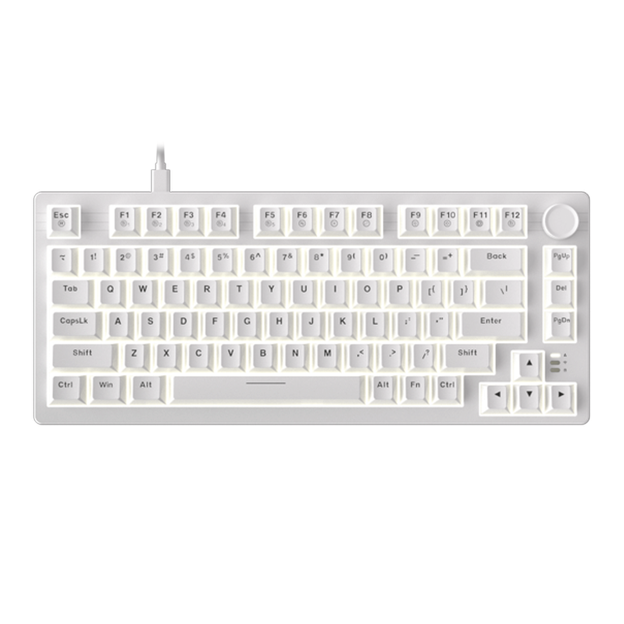 Bàn phím cơ Dare-U EK75 Full White | Dream (Linear) Switch