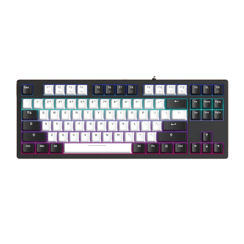 Bàn phím cơ Dare-U EK87 V2 | White black, dream switch