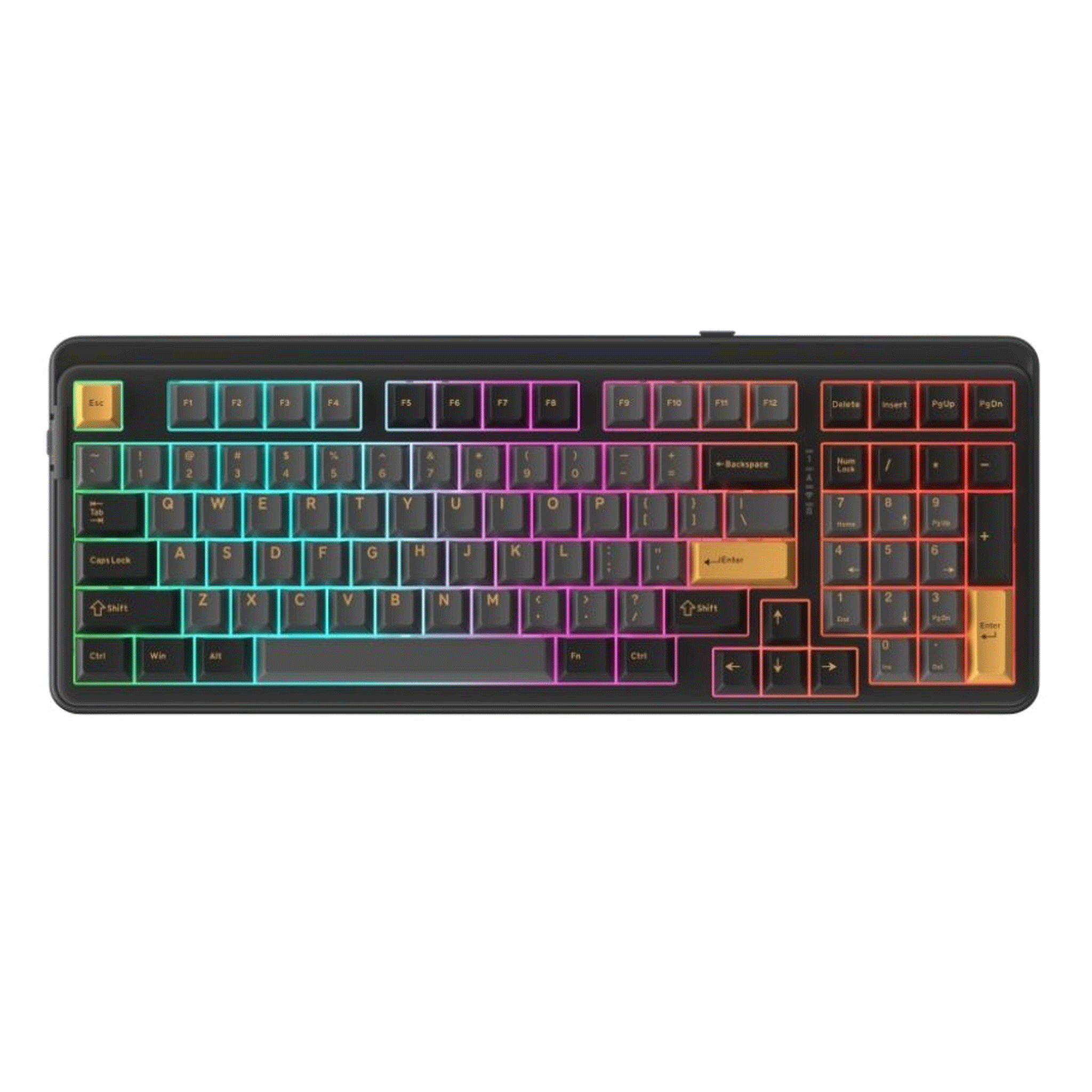 Bàn phím cơ không dây Dare-U EK98 Pro Black Golden