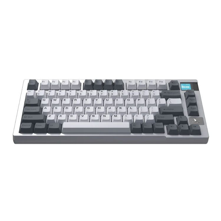 Bàn phím cơ Darmoshark K8 White Grey RGB | 3 Mode, Hot Swap, Gateron EverFree Linear Switch