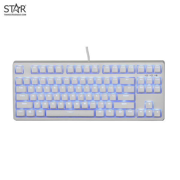  Bàn phím Cơ E-DRA EK387 TKL Blue Switch (Trắng) 