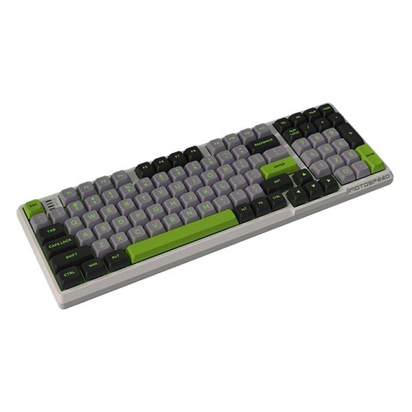  Bàn phím cơ gaming Motospeed CK980 | Có dây, Fullsize, White 