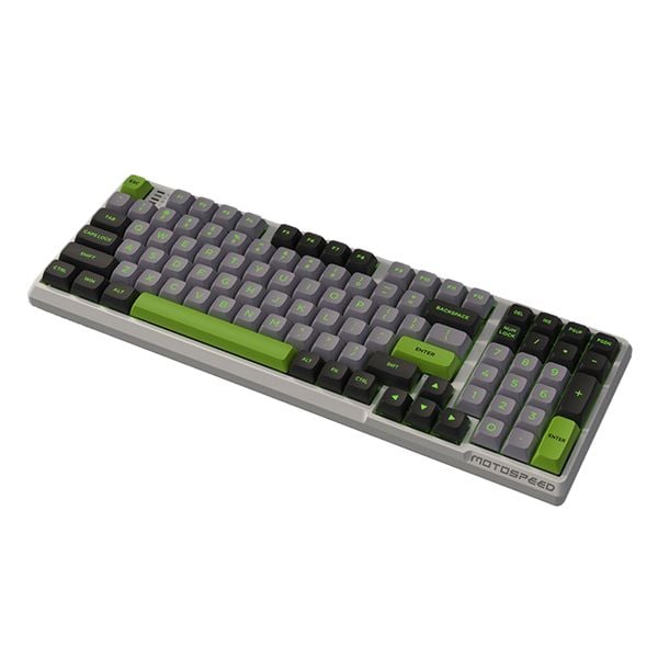  Bàn phím cơ gaming Motospeed CK980 | Có dây, Fullsize, White 
