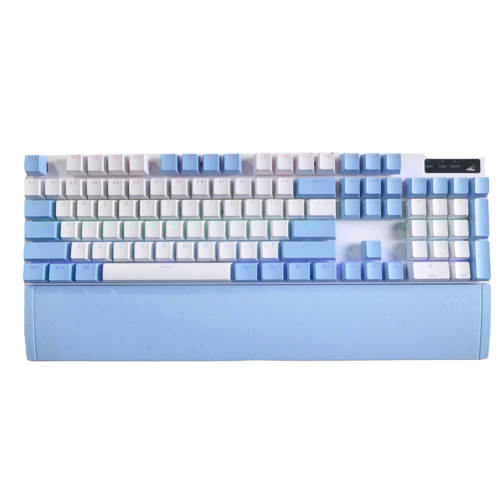 Bàn phím cơ gaming SPARTAN TC3218 Blue White (Blue Switch LED Rainbow) –  TINHOCNGOISAO.COM