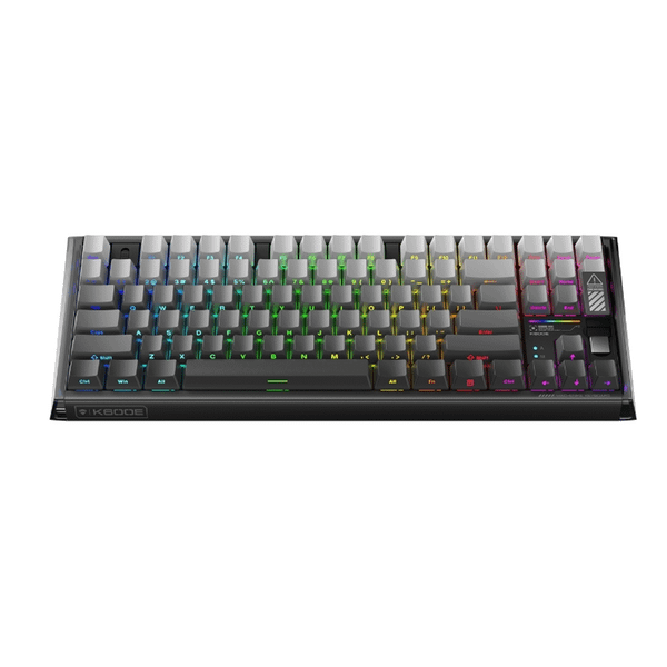  Bàn phím cơ gaming Machenike K600E B87W | 3 Mode, TKL, Linear Switch, RGB, PrintedGrey 