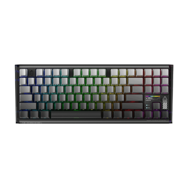  Bàn phím cơ gaming Machenike K600E B87W | 3 Mode, TKL, Linear Switch, RGB, PrintedGrey 