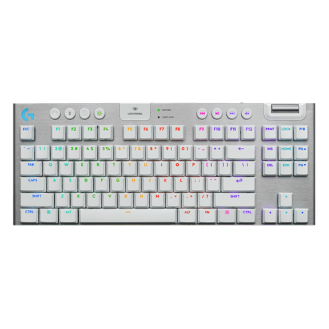 Bàn phím Gaming Logitech G915 X TKL Lightspeed Wireless | Wireless, RGB, Trắng, Tactile Switch (920-012738)