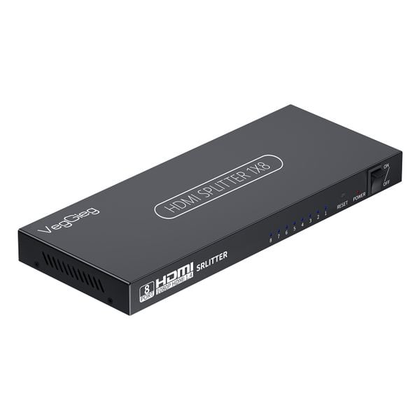  Bộ chia HDMI VEGGIEG VHD08 | Chia ra 8 cổng 