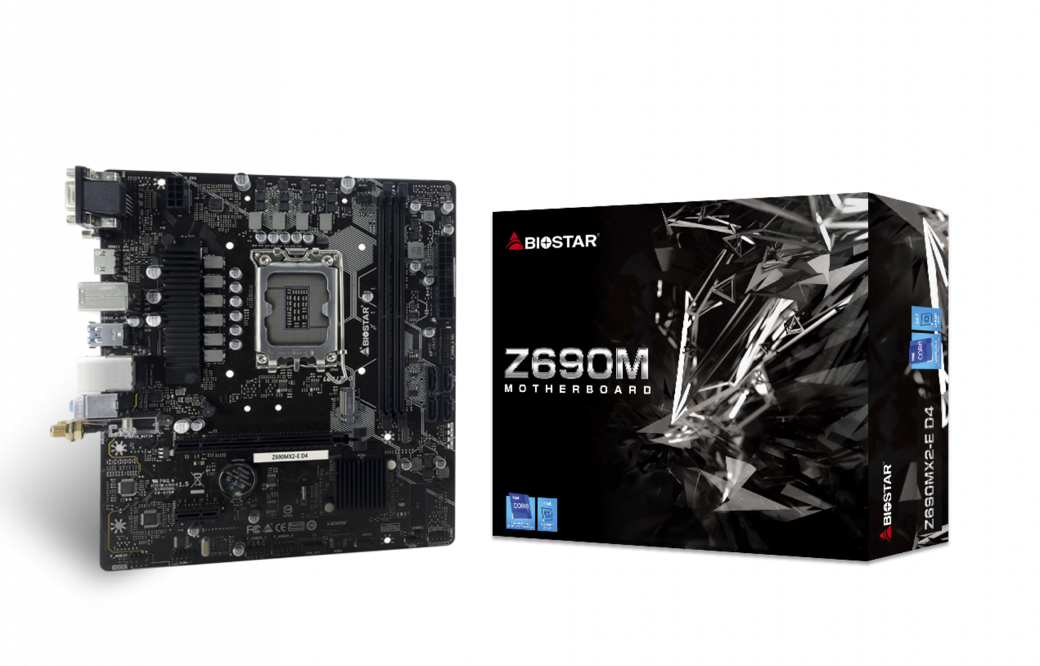 Mainboard Biostar Z690MX2-E D4 WiFi Socket | Có Socket WiFi (Đề nghị mua thêm card wifi rời )