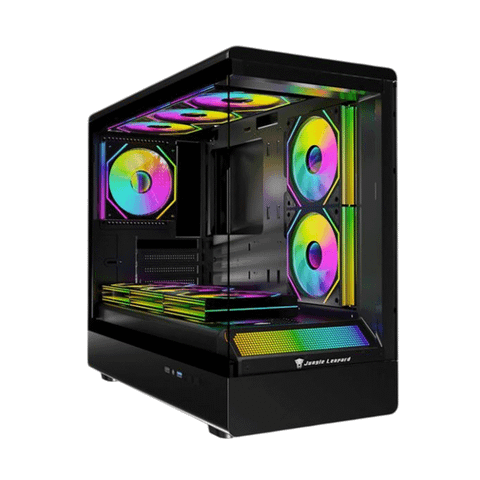 Thùng máy Case Leopard MS-01 RGB | Đen, không kèm fan
