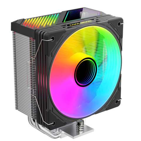 Tản nhiệt khí CoolMoon GT400 | ARGB Display, Đen