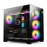  Thùng máy case E-Dra ECS 1504 | ATX, hồ cá, đen 