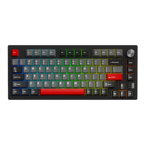 Bàn phím cơ Dare-U EK75 Pro AL Black Red | Wireless, case nhôm, Cloud (Linear) Switch