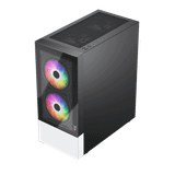  Thùng máy Magic GM-04 Black White - Đen trắng | Kèm sẵn 3 fan 