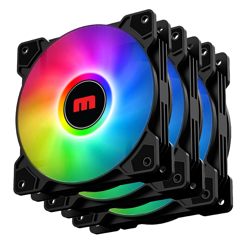 Fan Case Magic FC-01 Auto RGB - Đen | Cắm nguồn trực tiếp, chuyển màu