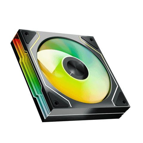 Quạt tản nhiệt PC Leopard Star Trail | Fan lẻ 120mm, ARGB, Gió thuận, Đen