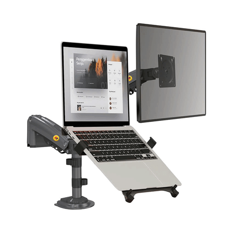 Giá treo màn hình & laptop North Bayou H180-FP - Matte Charcoal | 17 - 27 inch