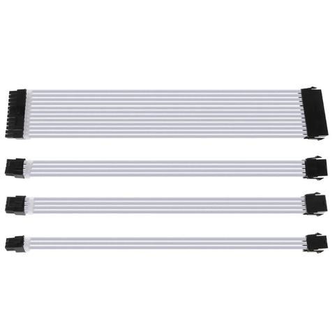 Bộ 4 cáp nối trang trí Case Leopard - Trắng