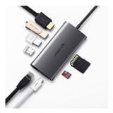  Bộ chuyển đổi HUB Ugreen (50538) | USB-C sang HDMI, USB 3.0, SD, TF, Lan Gigabit 