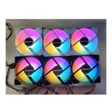  Fan Case CoolMoon K8 Led RGB Trắng (RGB Fixed, Không Cần Hub) 