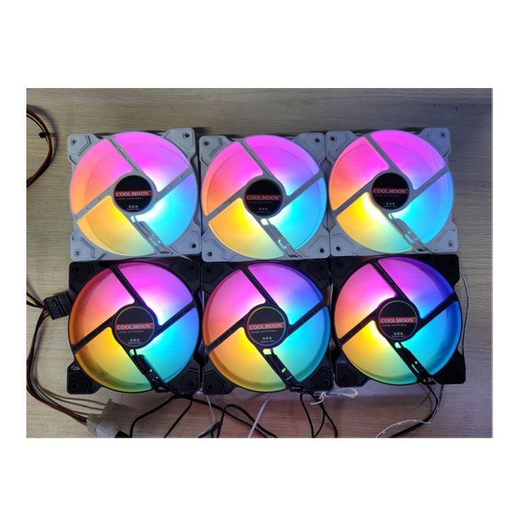 Fan Case Led RGB CoolMoon K8 (RGB Fixed, Không Cần Hub)