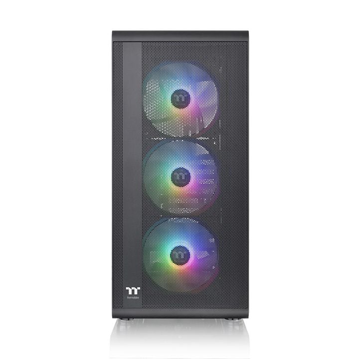 Thùng máy Case Thermaltake S200 TG ARGB Mid Tower Chassis | Đen, sẵn 4 fan ARGB (CA-1X2-00M1WN-00)