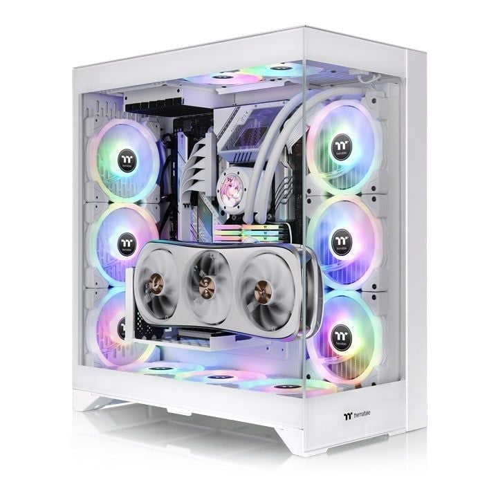 Thùng máy Case Thermaltake CTE E600 MX Snow Mid Tower Chassis | Trắng, không kèm fan (CA-1Y3-00M6WN-00)