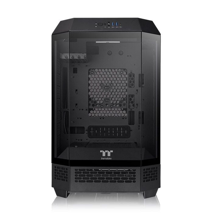 Thùng máy Case Thermaltake The Tower 300 Micro Tower Chassis | Đen, sẵn 2 fan ARGB 14cm (CA-1Y4-00S1WN-00)