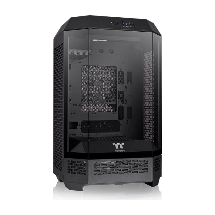 Thùng máy Case Thermaltake The Tower 300 Micro Tower Chassis | Đen, sẵn 2 fan ARGB 14cm (CA-1Y4-00S1WN-00)