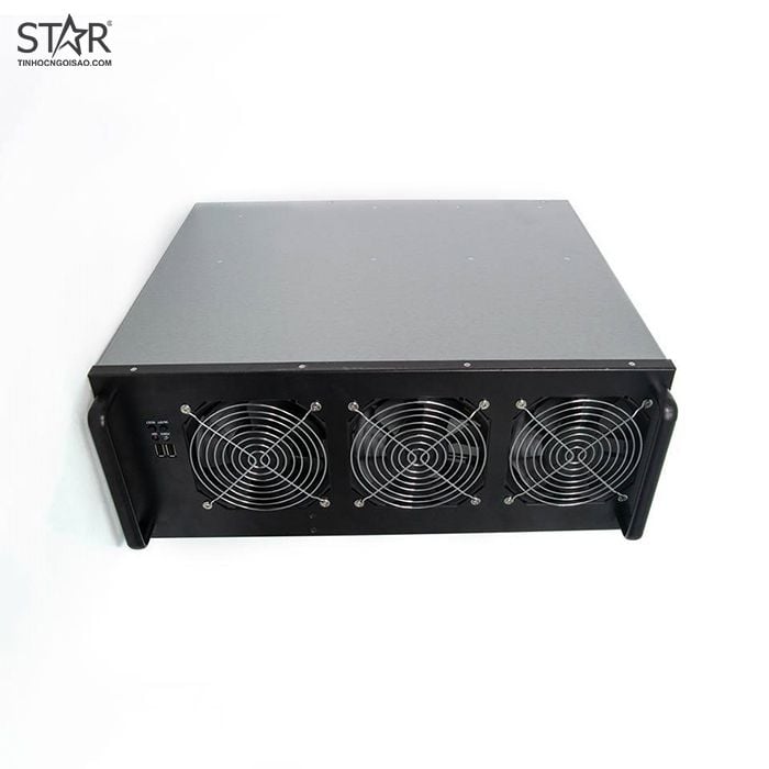 Case Bitcoin 4U 4W5 (3 Fan – Lắp 6 VGA)