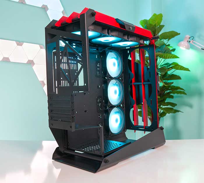 4 khe mở rộng, lắp những bo mạch chủ có kích thước Micro-ATX