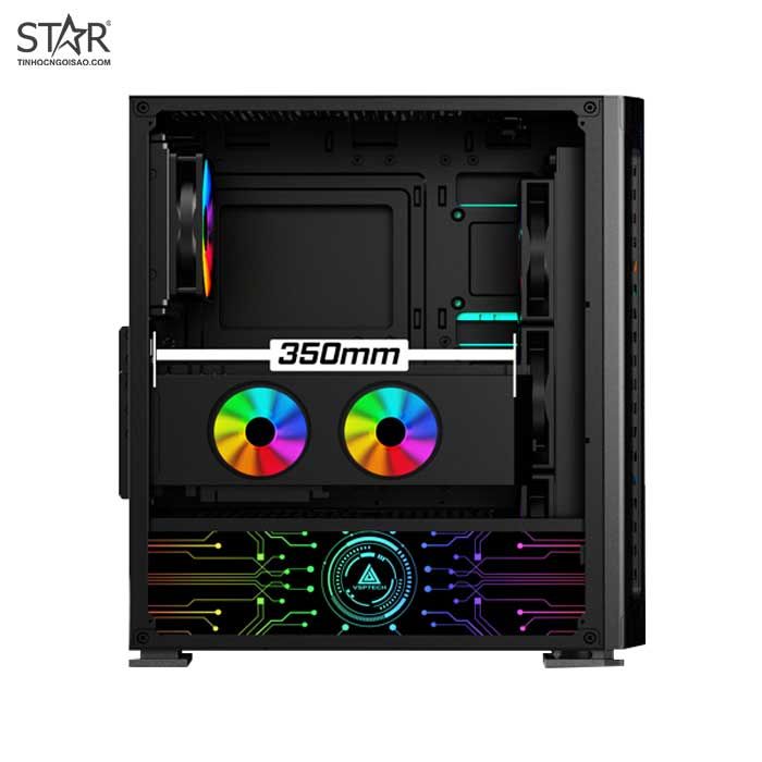 Thùng máy Case VSPTECH Gaming FA-404B (Tặng 4 Fan RGB)