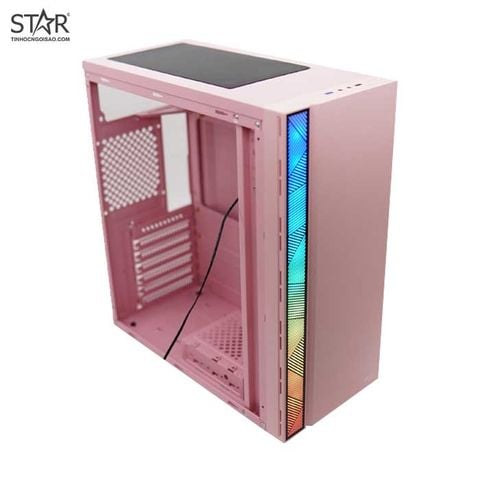 Thùng máy VSP Gaming V3-601P Pink (No Fan)