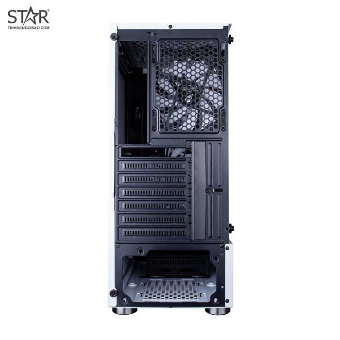 Thùng máy Case 1st Player DK-D4 (Tặng 4 Fan RGB) (Trắng)