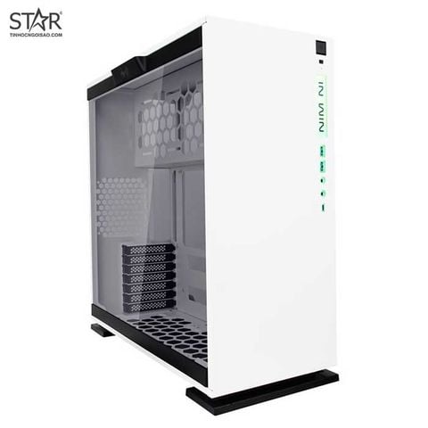 Thùng máy InWin 303C White ATX Mid Tower – Tempered Glass (Trắng)