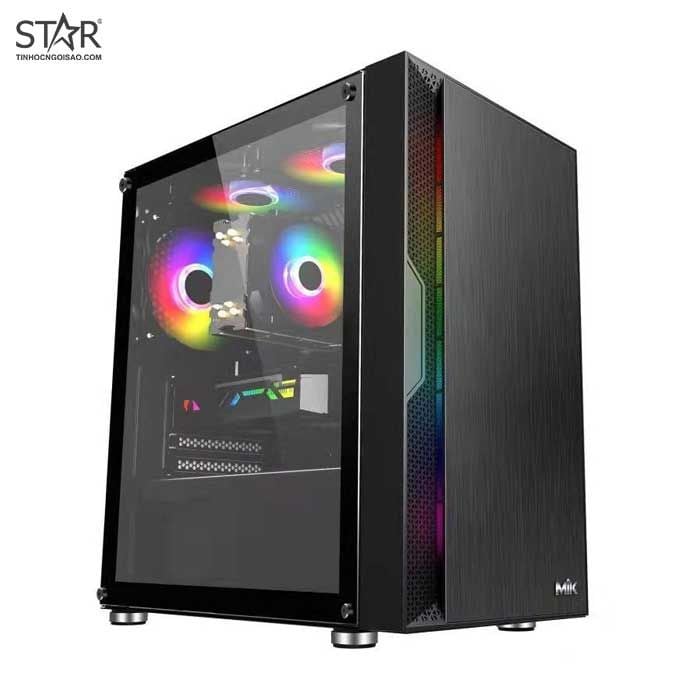 Thùng máy Case MIK TM06 Led strip ARGB (No Fan)