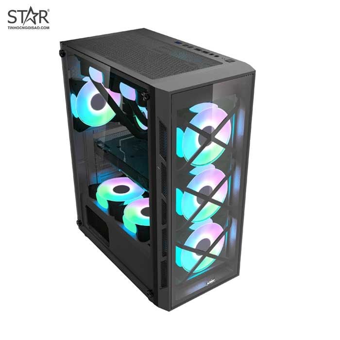 Thùng máy Case MIK TN10 Mid Tower (Tặng 3 Fan RGB)