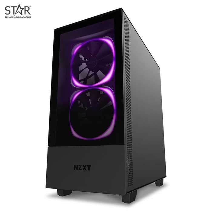 Thùng máy Case NZXT H510 Elite Matte Black (CA-H510E-B1) (Đen)