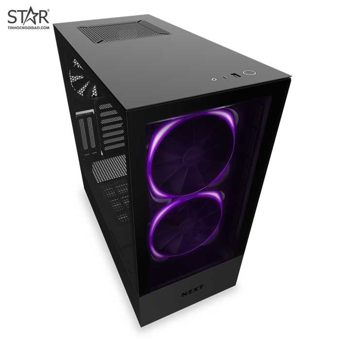 Thùng máy Case NZXT H510 Elite Matte Black (CA-H510E-B1) (Đen)