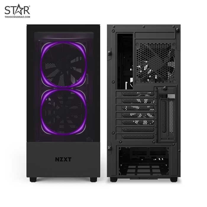 Thùng máy Case NZXT H510 Elite Matte Black (CA-H510E-B1) (Đen)